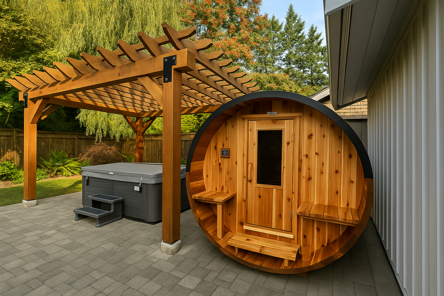 Pergola with Sauna